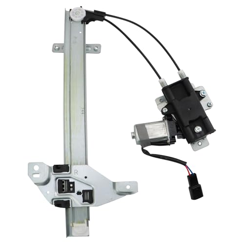 Image of TRQ Rear Right Power Window Regulator & Motor Assembly Passenger Side Compatible with 1997-2005 Buick Century 1997-2004 Regal 1998-2002 Oldsmobile Intrigue GM1551101