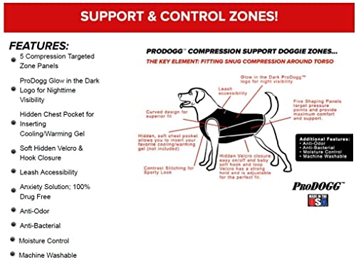 ProDOGG Unisex Sleeveless Compression Calming & Anti-Anxiety Shirt Royal 2XL One Size