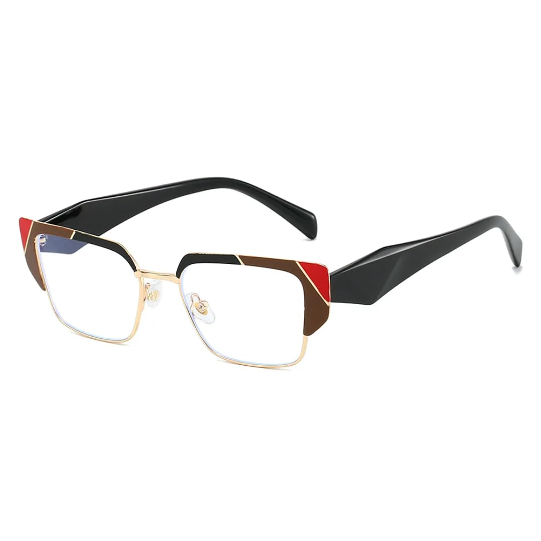 Lunettes œil-de-chat léopard asymétriques pour un look décontracté chic - 8