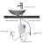 Electric Tankless Water Heater 3kW 110V Under Sink Instant Hot Water Heater On Demand with LED Display for Kitchen Bathroom Washing (White)