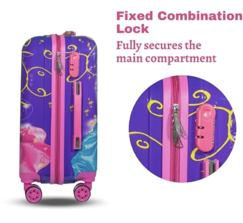 Image of ADSON PC Kids Trolley 360 Rotating Luggage 360 Wheels Non-Breakable Exclusive Edition 20 Inch Kids Hardsided Suitcase with 4 Wheels, 360 Wheel Travel Trolley Bag