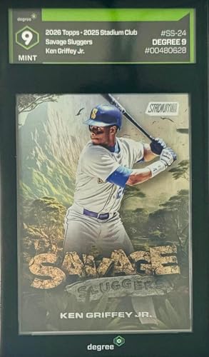 Ken Griffey Jr. Seattle Mariners Savage Sluggers Degree 9 Mint 2026 Topps Stadium Club