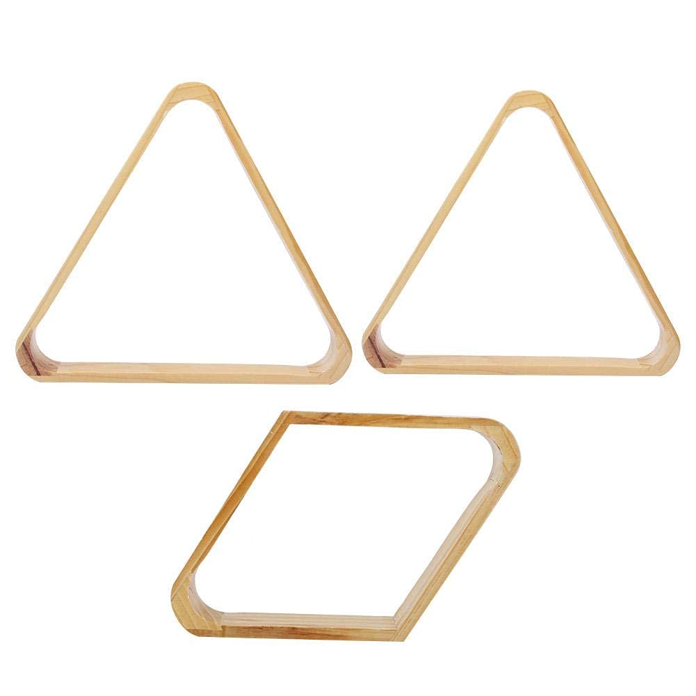 Scaffale per Palline da Biliardo in Legno a Triangolo e Rombo Accessori per Articoli Sportivi