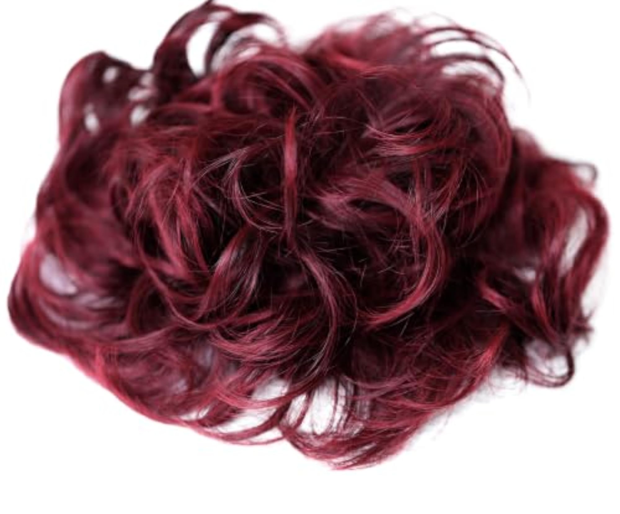 Red Mix Hair Wrap Scrunchie for Curly Messy Bun