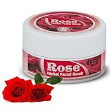 HERBOGANIC Rose Herbal Facial Scrub | Pure Herbal |Exfoliating Rose Scrub for Cleansing and Nourishing | Rose Body Wash Scrub | All Natural | Equally Effective for Men and Women | 5.30 oz