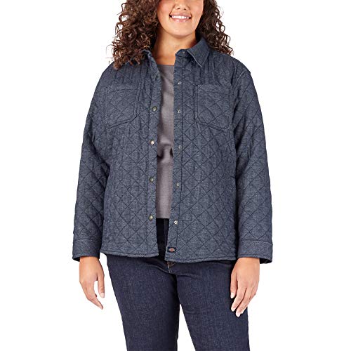 Dickies Women's Plus Size Quilted Flannel Shirt Jacket