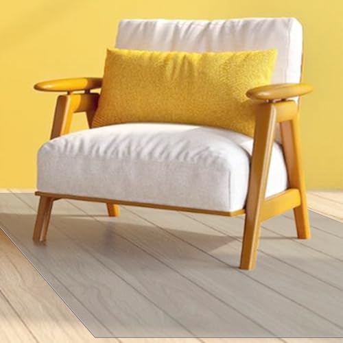 Tapis de sol bureau PVC imperméable antidérapant 65x150 protection sol dur