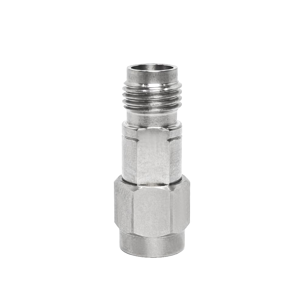 Adapter ze stali nierdzewnej 2,4 mm żeński na 2,92 mm męski – 50 omów