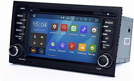 Uunit 2 din 7" Quad-core 1024600 Android 5.1.1 Car DVD GPS Stereo Radio for Audi A4 S4 RS4 2002-2008 WIFI Bluetooth Miror Link free Map