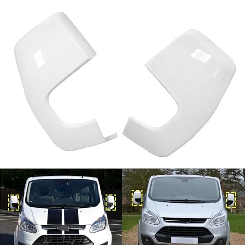 Capuchon de rétroviseur blanc Ford Transit Custom ajustement parfait clipsable - 5