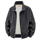 Coupe-vent : cette veste d'hiver isolante est dotée d'une épaisse doublure polaire, D'une patte de boutonnage zippée et d'un col montant. Cette veste coupe-vent zippée pour homme vous gardera au chaud et à l'aise.