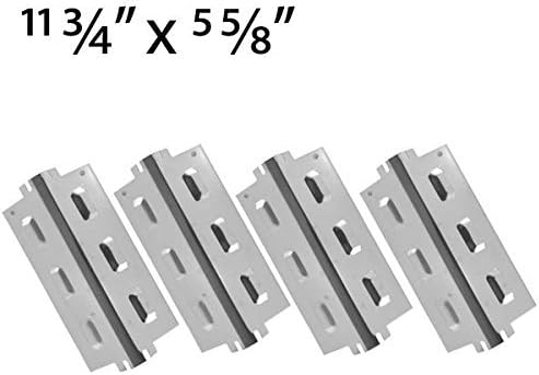 Replacement Kit for Charbroil 4634522 & Kenmore 415.16213, 415.16215, 16111, 16209, 16211, 16213, 16215 BBQ Gas Grill Includes 4 Stainless Heat Plates and 4 Stainless Burners