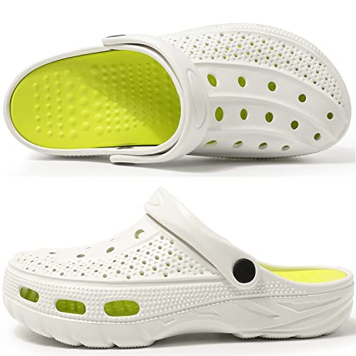 Image of ChayChax Men's and Women's Arch Support Clogs Garden Shoes Slip-on Outdoor Beach Water Sandals with Removable Cushion Footbed