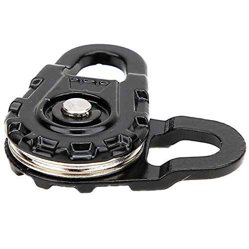 Winch Pulley, Snatch Block Pulley 1 Pcs Black Metal Racing Heavy Duty Winch Snatch Block Snatch Block Winch Accessories for 1:10 RC Car Parts