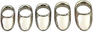AMEYXGS Archery Thumb Ring Handmade Tibetan Silver Finger Protector Thumb Protector Ring for Outdoor Archery Hunting (18#)
