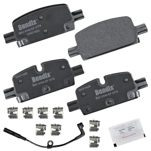 Image of Bendix Priority1 CFC2174 Ceramic Rear Brake Pads for Select Models Escalade,ESV,LYRIQ,Cheyenne,Colorado,Silverado 1500,LTD,Suburban,Tahoe,Canyon,HummerEV Pickup,Sierra,1500,Ltd,Yukon,XL,Rivian R1S,R1T