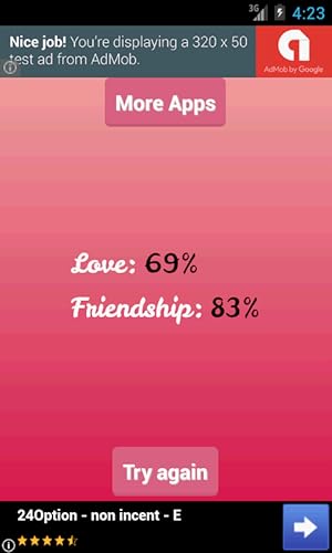 Love or Friendship Calculator