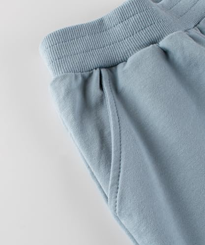 Image of GFQLONG Toddler Boys 2 Pack Cotton Active Jogger Sweatpants,Kids Casual Athletic Solid Pocket Pull On Pants