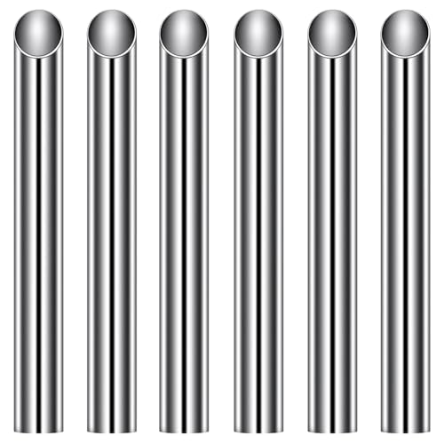 CHUANCI 361L Surgical Steel Piercing Receiver Piercing Needle Receiving Tube Body Jewelry Holding Tattoo Supplies Microblading Tools (6PCS 6mm(2g))