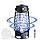 NIIYOCA Lampe Anti - Moustique Électrique, Double Mode Anti-Moustiques, IPX4, 12W/1600V, Tue - Mouche, pour Intérieur et Extérieur (1 Appareil + 5 Plaques Adhésives)