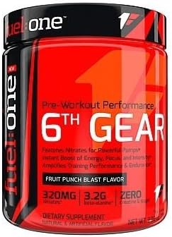 Fuel One - 6th Gear Pre-Workout Performance Fruit Punch Blast - 3.92 oz.