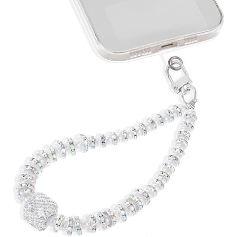 Andibro Shiny Beaded Phone Charm Cover