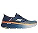 Skechers Men's Max Cushioning Premier 2.0 Ascendant II Hands Free Slip-Ins Sneaker, Navy/Orange, 11