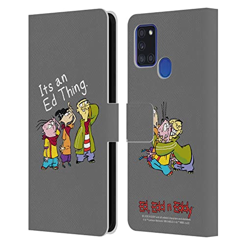Étui portefeuille Galaxy A21s Ed, Edd n Eddy anti-choc et rayures