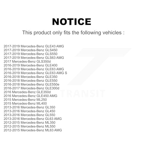 TOR Front Suspension Bar Link Kit Replacement For Mercedes-Benz ML350 GLE400 GLE350 GL350 GLE43 AMG GLS450 ML400 GLE63 S ML550 GL550 GLS550 ML63 GL450 GLS63 GLE450 GL63 GLE550 GLE550e ML250 GLE300d -