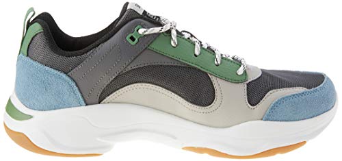 Tênis Skechers City Sport, Skechers, Masculino, Cinza/Azul, 41