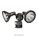 Globe Electric 17000140 180-Degree 240 W Twin Head Black Hardwired Motion Sensor Security Flood Light with MotionBright