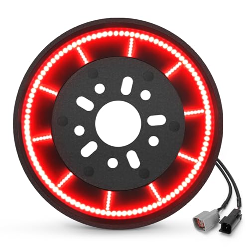 SUPAREE Spare Tire Brake Light Fit For Jeep Wrangler 2007-2018 JK JKU 232PCS LED Super Bright 3rd Third Stop Rear Wheel Lights Plug and Play Red Smoke Black Design