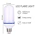 TOMTOO LED Flame Effect Fire Light Bulbs with Upside Down Effect E26 Base LED Bulb Simulated Decorative Light for Christmas Decorations/Hotel/Bars/Home (1pack)