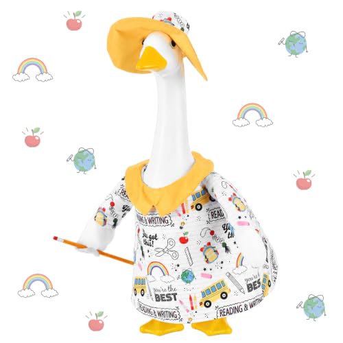 Outus Back to School Porch Goose Outfit with Doodle Shirt and Sun Hat
