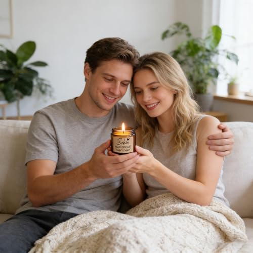 Lavendel Duftkerze Frühling, Dankeschön Geschenke, Duftkerze mit Spruch, Schön, DASS ES DICH DIBT, Geburtstag Kerzen für Paare Lehrerin Mama Freundin Oma, Abschiedsgeschenk Kollege