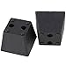 RDEXP 2.36 x2.95 x 2.16 Black Plastic Trapezoid Sofa Couch Furniture Legs Feet Pack of 4 (Type 4)