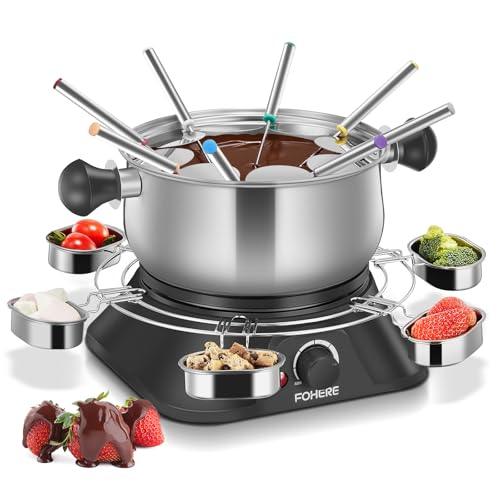 FOHERE 1500W Electric Fondue Pot