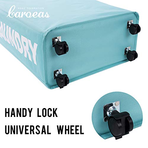 Caroeas Laundry Hamper, 22Inch Slim Rolling Laundry Baskets Slim Laundry Hamper With Washable & Breathable Mesh Liner Waterproof & Dustproof Laundry Carts #TOP3