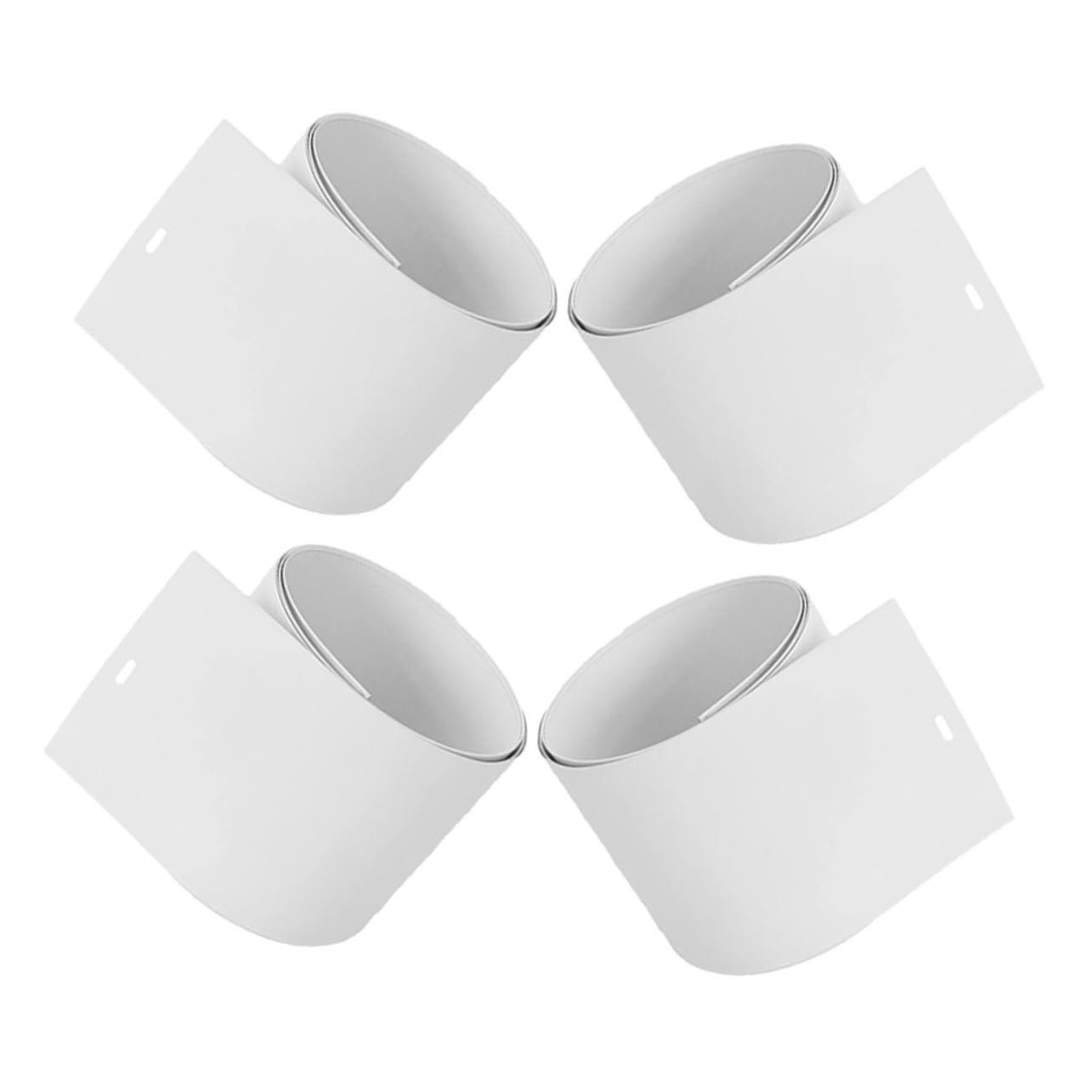 Cabilock 4pcs White Vertical Blind Slats Replacement Kit for Slats for Light Control and Sunlight Blocking Compatible Doors and