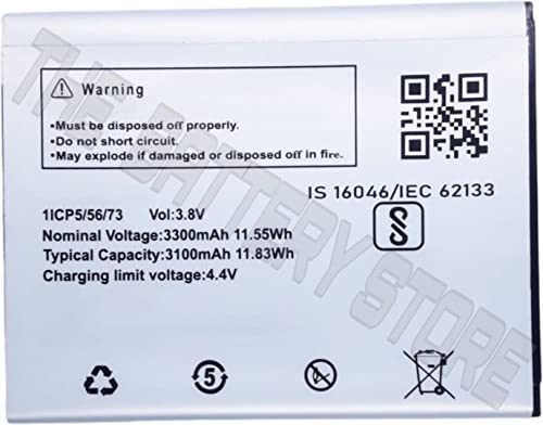 Image of THE BATTERY STORE ORIGNAL Battery for Lava Z61 Pro Model: LBP1300068 3100mAh battery with 3 Months Warranty high capacity battery backup Battery with 1 year warrenty and high capcity Battery Backup Carefully check your phone Model and purchase(FOR LAVA LBP1300068)