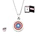 Produktbild MARVEL Women's Stainless Steel Capt America Shield Pendant with Chain