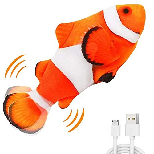 Image of QIAONIUNIU Electric Moving Fish Interactive Plush Toys