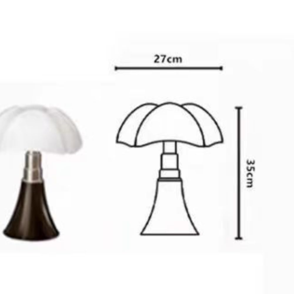 Lampada da tavolo di metà secolo, luce ambientale moderna sul | Metà del secolo, design italiano, base in metallo, luce ambientale, arredamento della