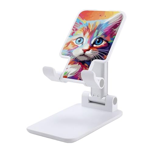 Support téléphone bureau pliable chat pour regarder vos vidéos confortablement