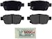 Bosch BE1103 Blue Disc Brake Pad Set for 2009-14 Acura TL and 2006-14 Honda Ridgeline - REAR
