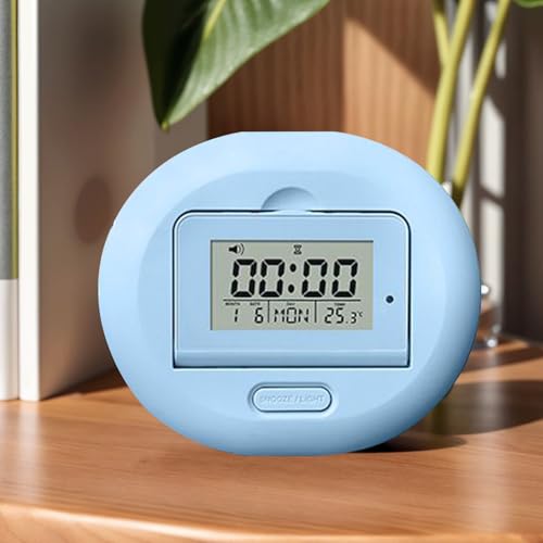 Reloj vibrador para durmientes pesados con pantalla digital LED regulable 8