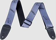 This poly strap features the Gretsch logo and Penguin graphic in an alternating pattern. Leather ends with embossed logo.