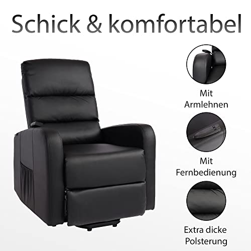 Mendler Fernsehsessel HWC-K62, Sessel Relaxsessel TV-Sessel Liege, Liegefunktion Aufstehhilfe, Metall Kunstleder - grau – Bild 7