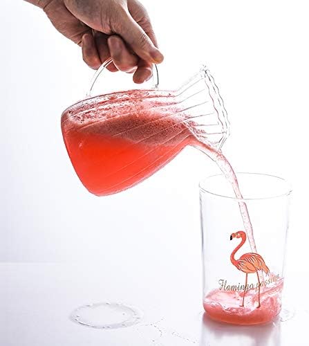 Miniatura 4 de CHOOLD Jarra creativa de crema de cristal transparente a rayas en relieve, jarra de servir, jarra de salsa, jarra de crema de café con leche para