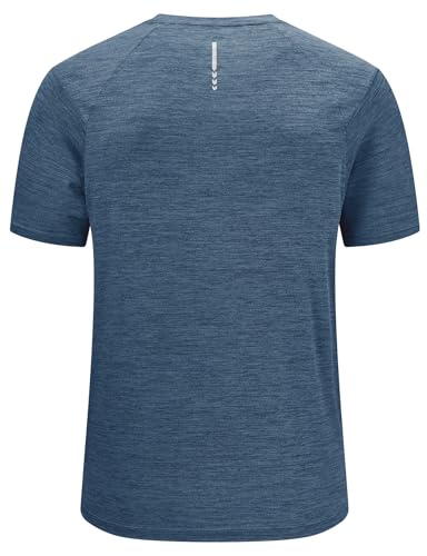 BGOWATU Men's Quick Dry Workout Athletic Shirts Lightweight Tennis Shirts for Men Running Gym Tops2